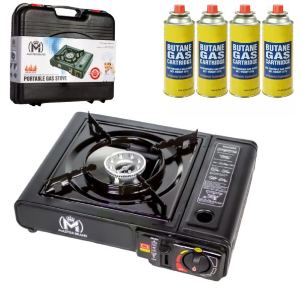 gas stove with 4 canister